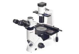 Microscópio Biológico Trinocular Invertido Óptica Infinita